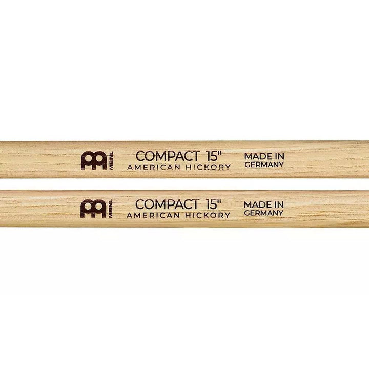 Meinl SB141 Compact 15" Drumstick, Hickory, Medium, Oval tip, Pair