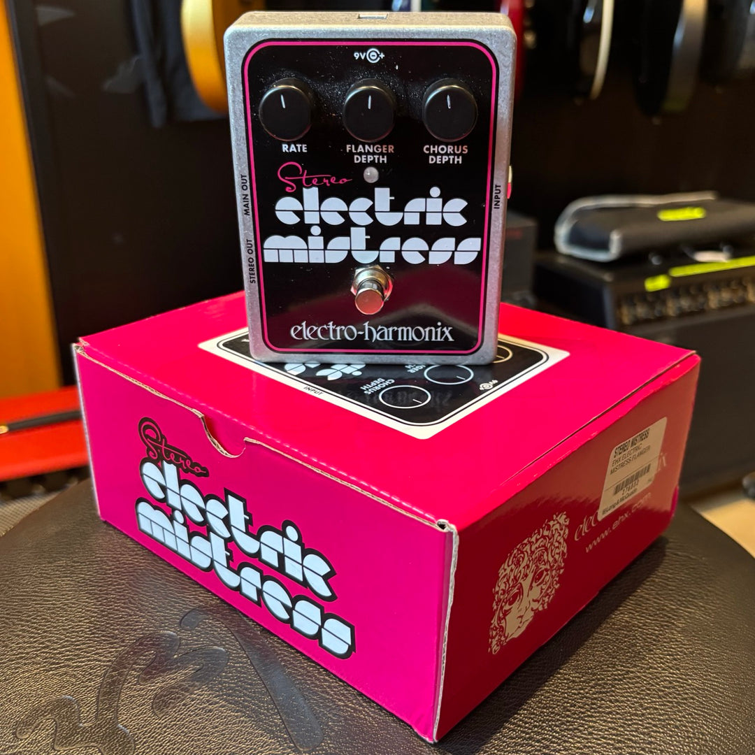 Electro Harmonix - Stereo Electric Mistress Flanger - Chorus w/ Box & PS - USED