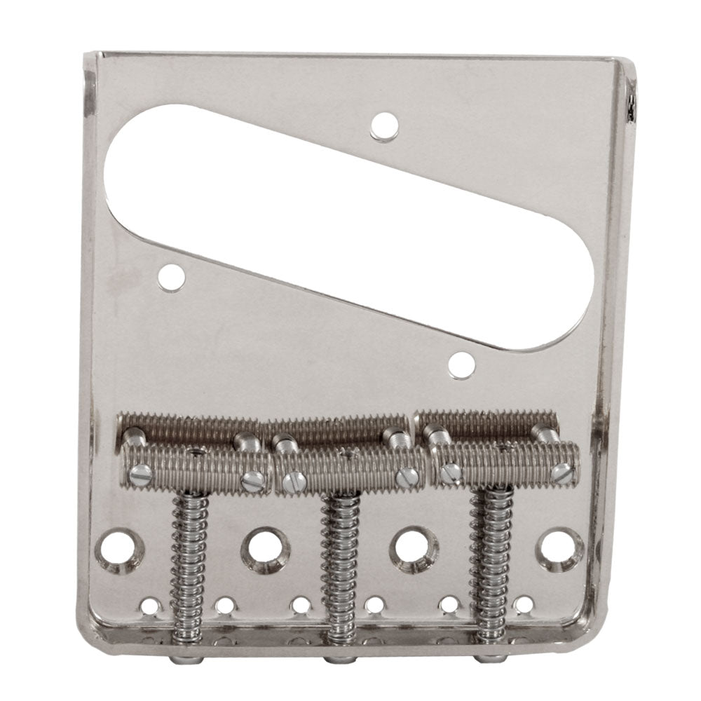 Allparts TB-0020 Vintage-style 3 Saddle Steel Bridge for Telecaster® Nickel