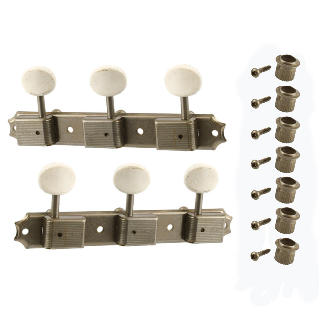 Allparts TK-0700 Vintage-style Deluxe 3x3 Strip Keys Aged Finish