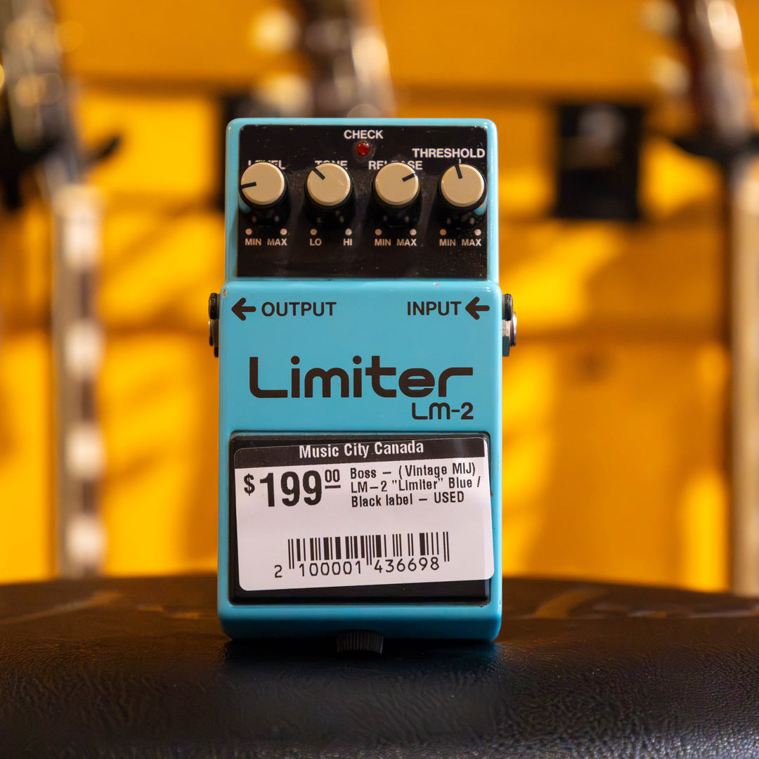 Boss - Vintage MIJ LM-2 Limiter-  Blue / Black label (1987) - USED