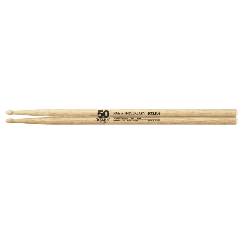 Tama 50th Anniversary Limited Edition Oak Drumsticks - 7A