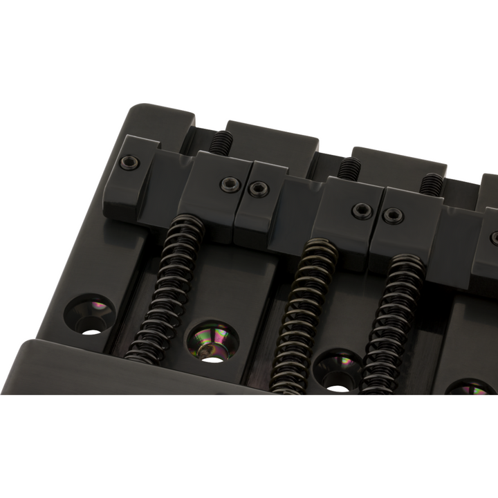 Fender ® HiMass™ 4-String Bass Bridge Assembly With Brass Saddles -  Black