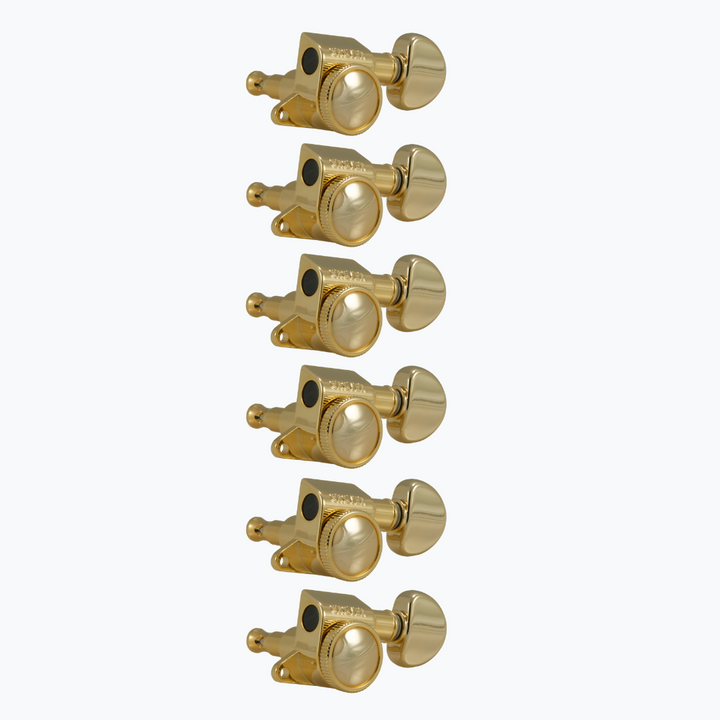 Allparts TK-7926 Grover® 505 Series 6-in-line Locking Tuners Gold 505G6