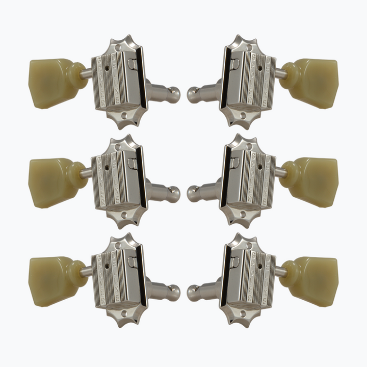Allparts TK-7940 Grover® 135 Series Vintage-style 3x3 Key Set Nickel 135N