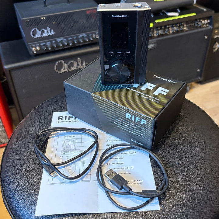 Positive Grid - RIFF Portable Guitar Interface for Desktop & ISO w/ Box - USED