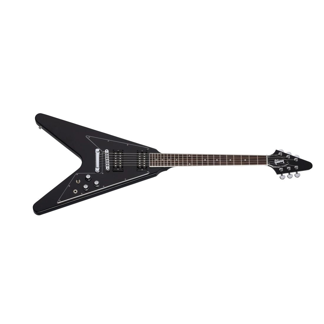 Gibson 70s Flying V Electric Guitar with Case - Ebony – Music City