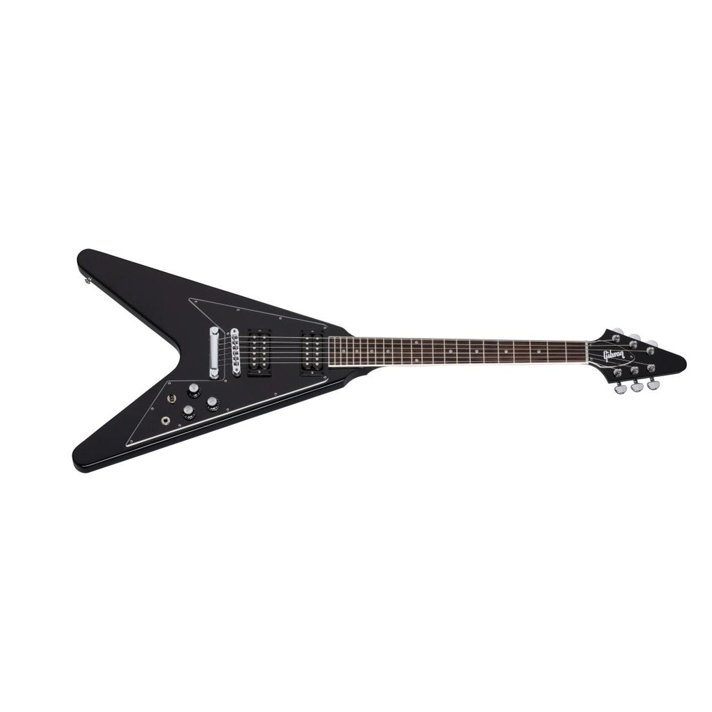 Gibson 70s Flying V Electric Guitar with Case - Ebony – Music City
