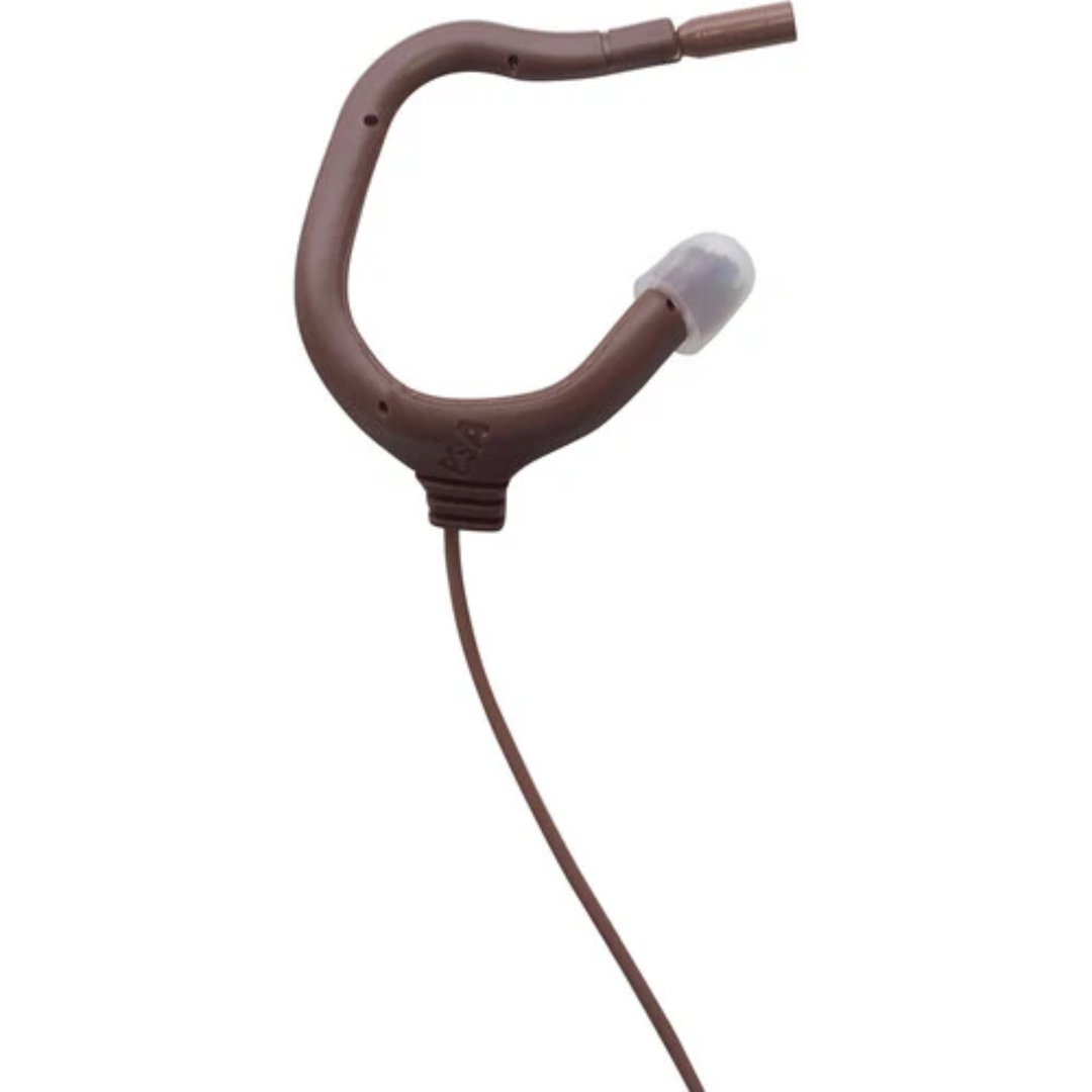 Point Source Audio EO-8WL-XSH-BR Embrace Omnidirectional Earmount Lavalier Microphone With TA4F X-Connector For Shure And Line 6 Wireless Transmitters (Brown)