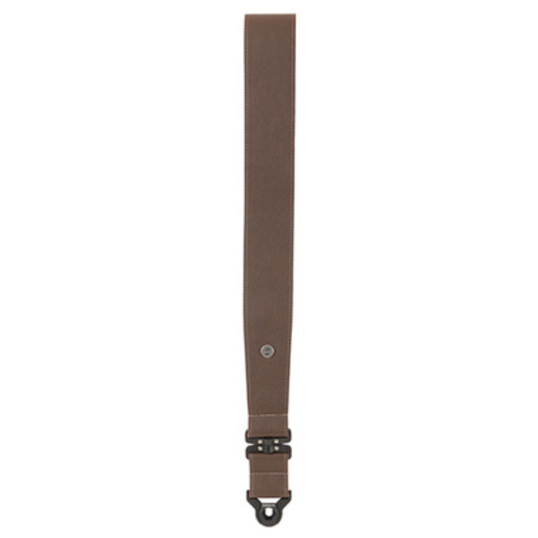 D'Addario 25BALSV02 2.5" Auto Lock Comfort Leather Guitar Strap with Swivel (Brown)