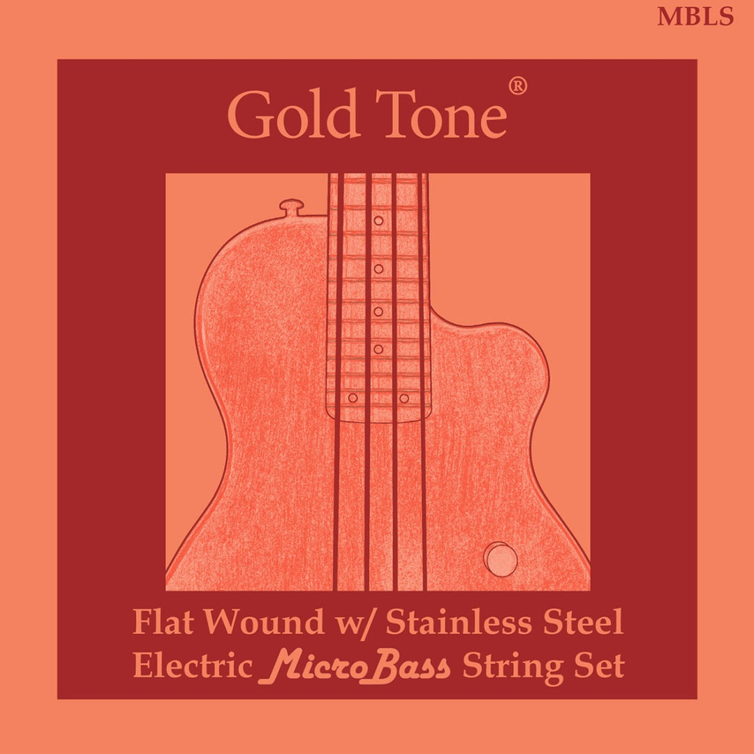 These LaBella Flat Wound Strings are designed for use with the Micro-Bass line. They provide a tone closer to that of a traditional electric bass while still keeping the M-Bass' signature portability and ease of playing. NOTE: Can be used on ME-Bass or fretless M-Bass (cannot be used on fretted M-Bass).Tape wound metal, most like regular bass strings.String Gauges: .048, .068, .088, .108
