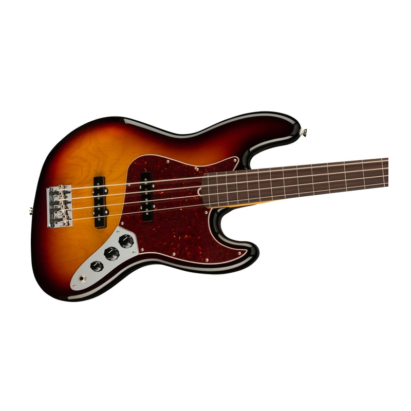 Fender American Professional II Jazz Bass (3-Color Sunburst) Electric Bass Guitar