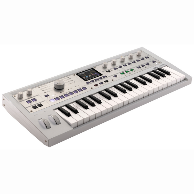 Korg MICROKORG2WH LTD MK2 Synthesizer/ Vocoder w/ Soft Case -  Metallic White