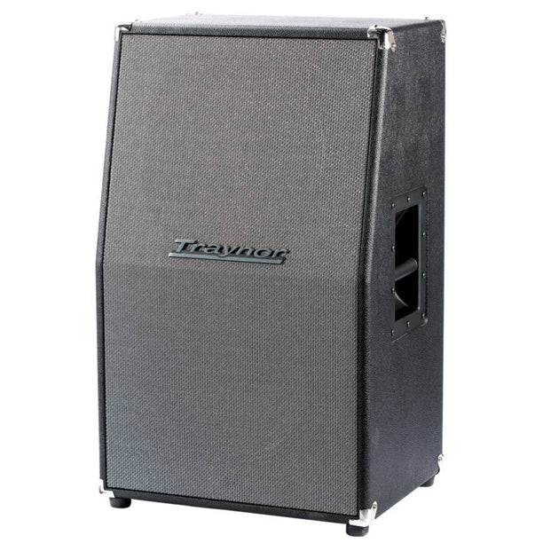120-watt 2x12" vertical guitar speaker cabinet loaded with Celestion Vintage 30 speakers. Built to pair with Traynor YCV and YBA-1 series heads.