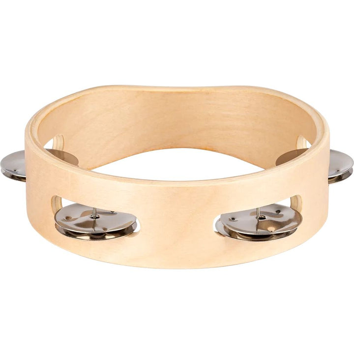 Nino Percussion Single Row Wood Tambourine - 6''