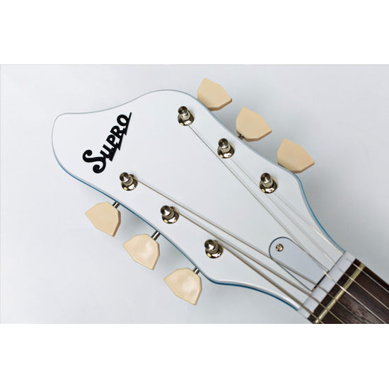 Supro Sahara Electric Guitar - Wedgewood Blue Metallic