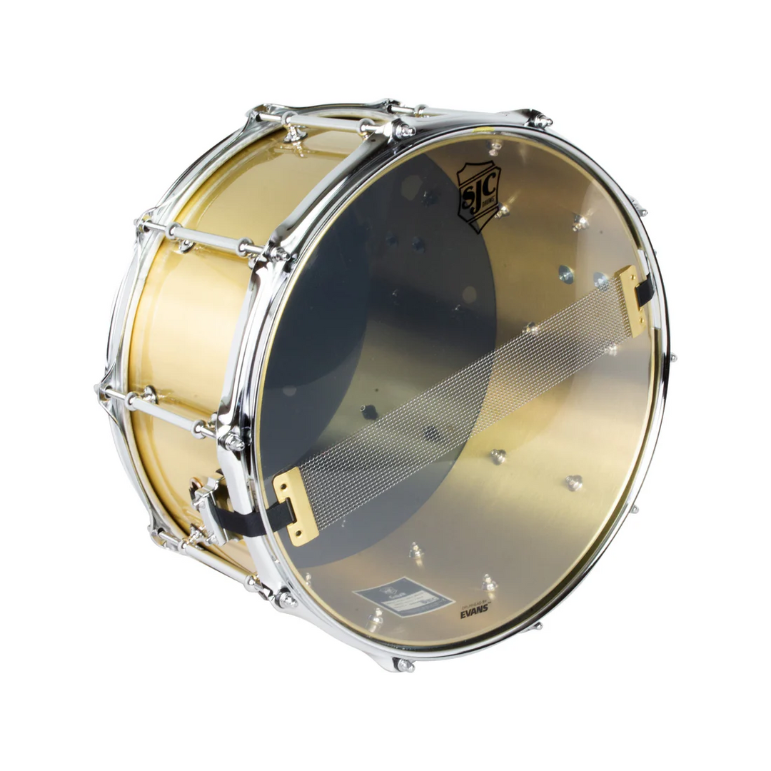 SJC Drums LTD Goliath Bell Brass Metal Snare Drum 7x14 – Music