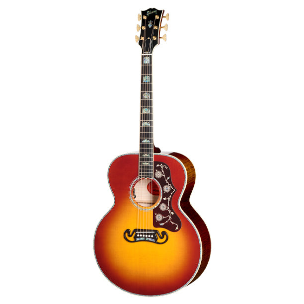 Gibson SJ-200 5A Maple Acoustic/Electric Guitar with Hardshell Case - Wildfire Burst