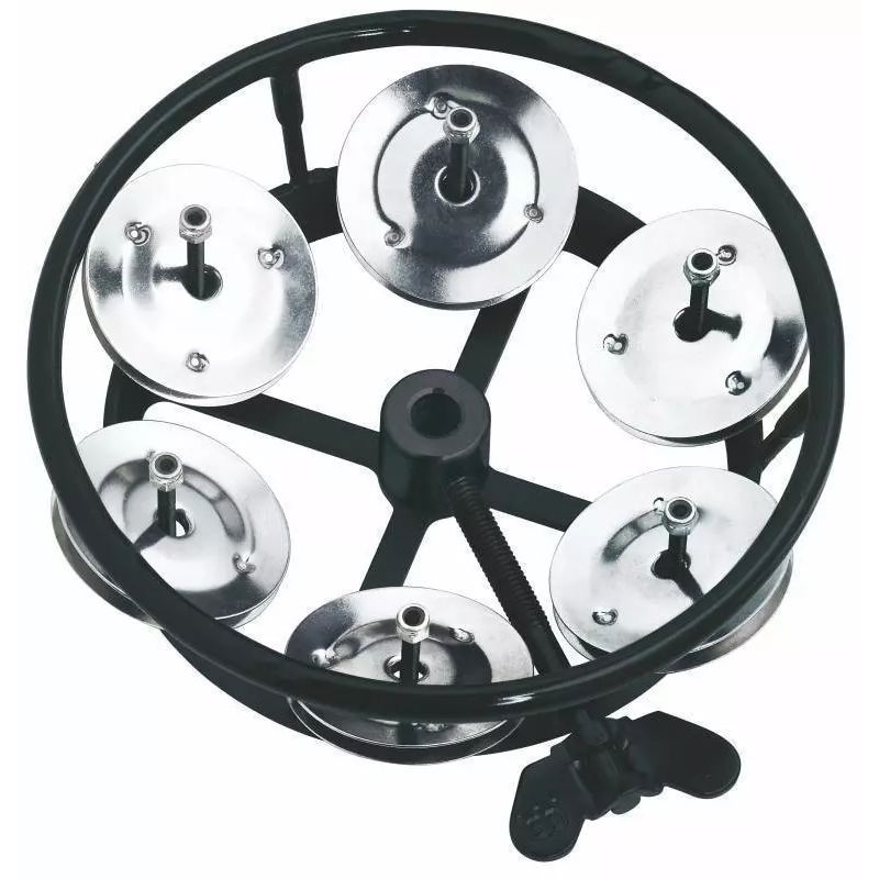 Meinl Professional Series HiHat Tambourine - Steel Jingles w/ Striking Edge - 1 Row