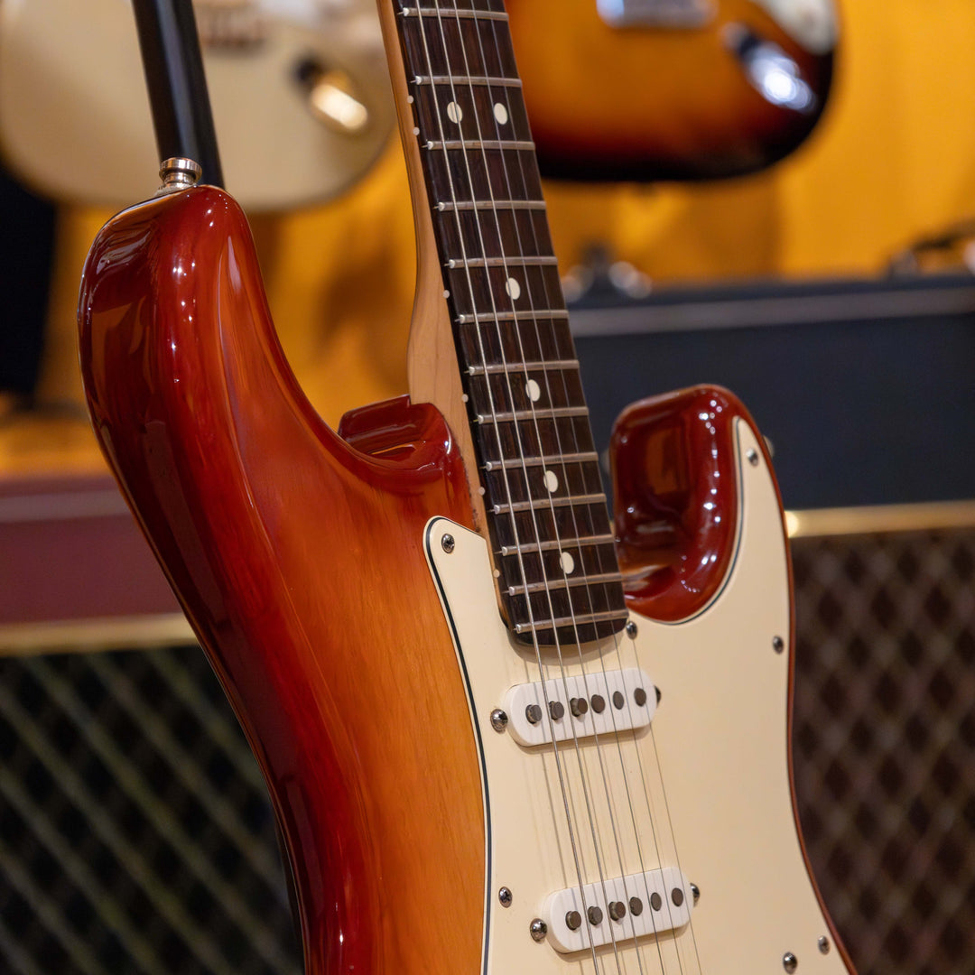 Fender - American SRS- HSS Strat Sienna Burst, ASH w/ Chainsaw Style Fender HD Case - 2007 - USED