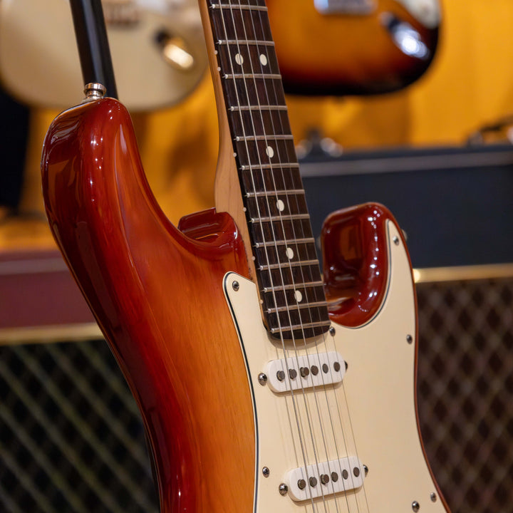 Fender - American SRS- HSS Strat Sienna Burst, ASH w/ Chainsaw Style Fender HD Case - 2007 - USED