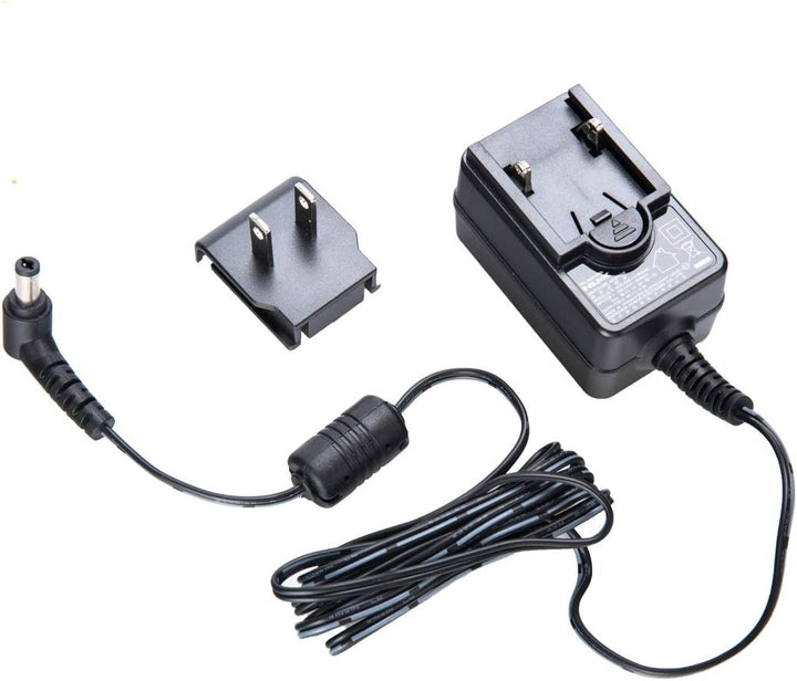 The NUX ACD-006A is a 9V 500mA DC center-negative switching power adapter designed for guitar pedals. It features low-noise, low-ripple performance, and universal 100-240V input for worldwide use. The unit includes switchable plugs for US, EU, and AU compatibility