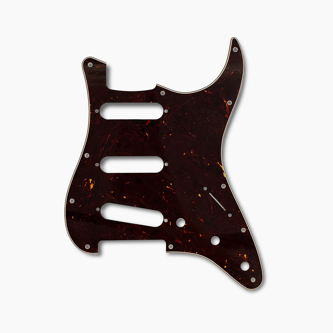 Allparts PG-0552 11-hole Pickguard for Stratocaster® Nitrocellulose Tortoise 4-ply