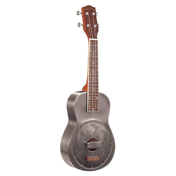 Gold Tone ResoUke Concert-Scale Resonator Ukulele - Brushed Metal