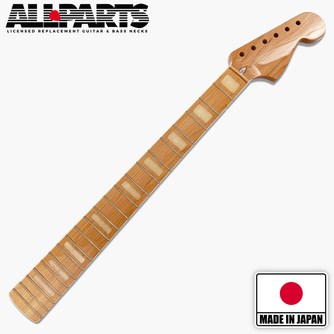 Allparts JZMF-WBB  “Licensed by Fender®” JZMF-WBB Replacement Neck for Jazzmaster® - White Binding and Block Inlays
