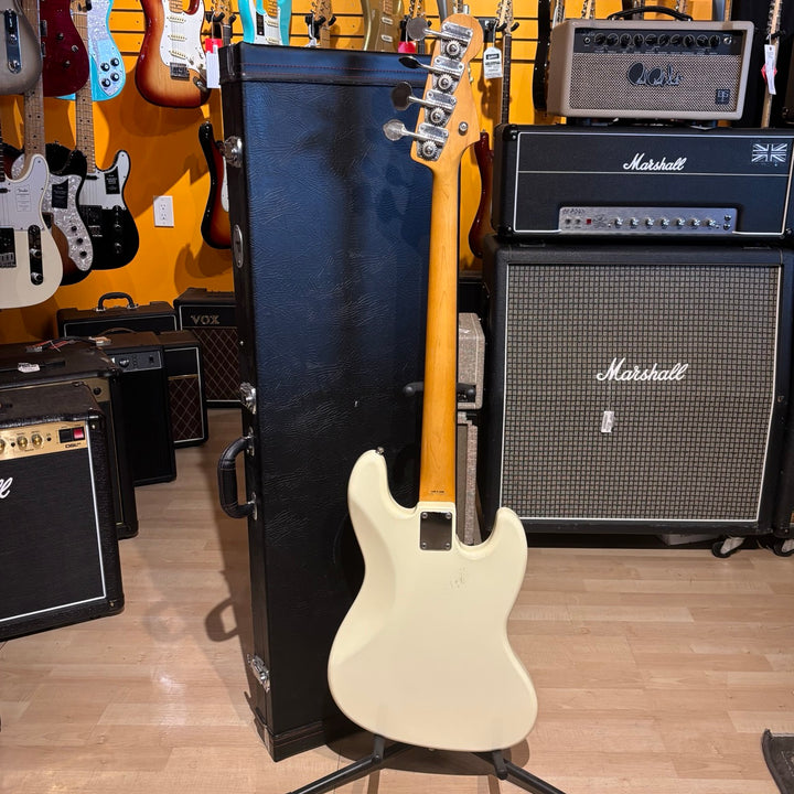 Fender - LEFT HANDED 62' Reissue Jazz Bass  w/ HD Case (1993 - MIJ Rosewood - White) - USED