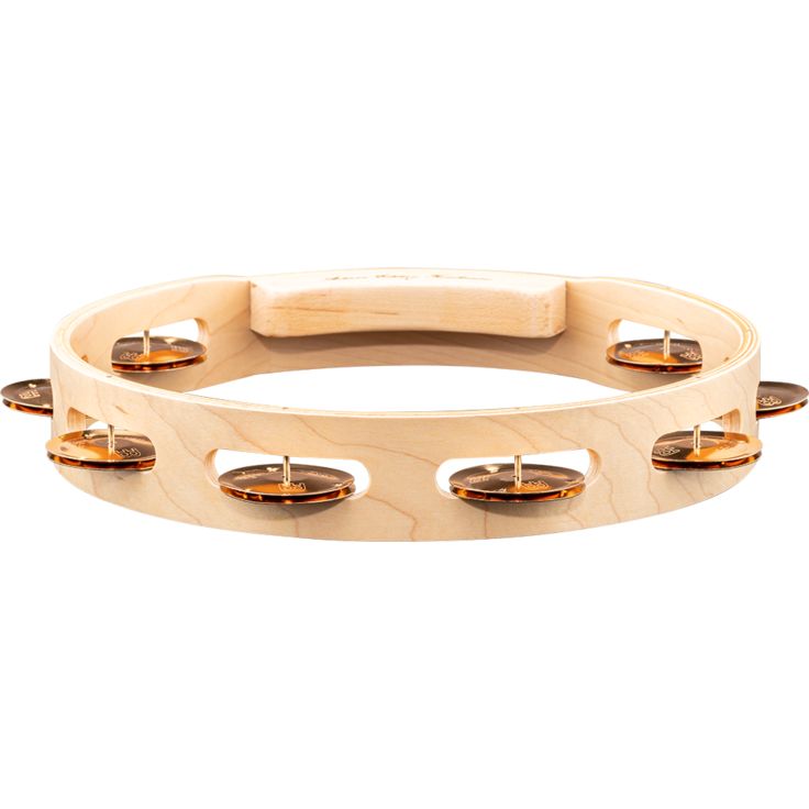 Meinl Percussion 10" Artisan Edition Tambourine Single row Solid cymbal bronze 44mm jingles