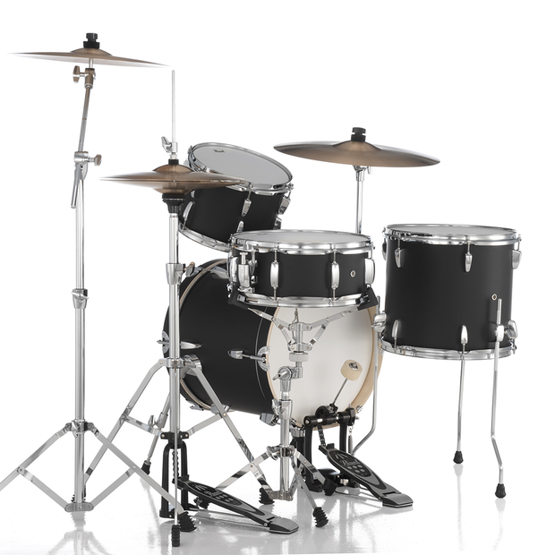 Pearl MDT564C Midtown 4-piece Kit w/ Hardware (no cymbals) - #752 Matte Asphalt Black