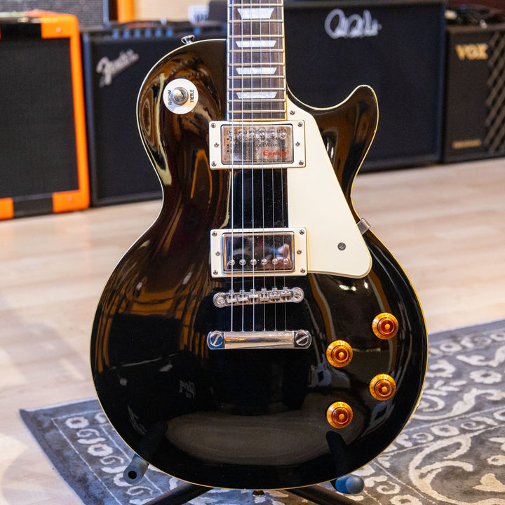Epiphone - Les Paul STD Ebony w/ NEW Black & White Gibson Gig Bag - 2015 - Used