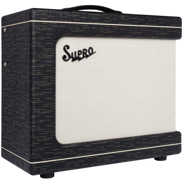 Supro 1620RCBLK Delegate Custom 1 x 12-inch 25-watt Tube Combo Amplifier - Black