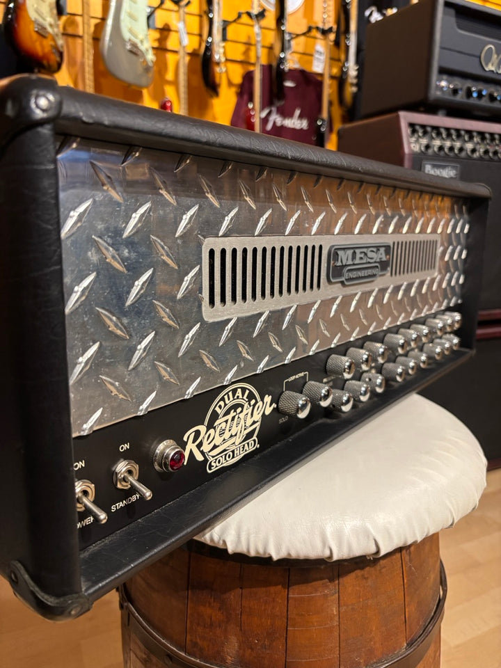 Mesa Boogie - Dual Rectifier SOLO-  100 Watt - 3 Channel Tube Head (Diamond Plate) - USED