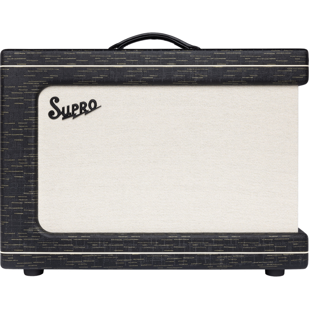 Supro 1630RCBLK Ambassador Custom 2 x 10-inch 50-watt Tube Combo Amplifier - Black