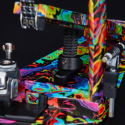 TAMA HP900PMPR 50th Limited Iron Cobra Power Glide Single Pedal - Marble Psychedelic Rainbow