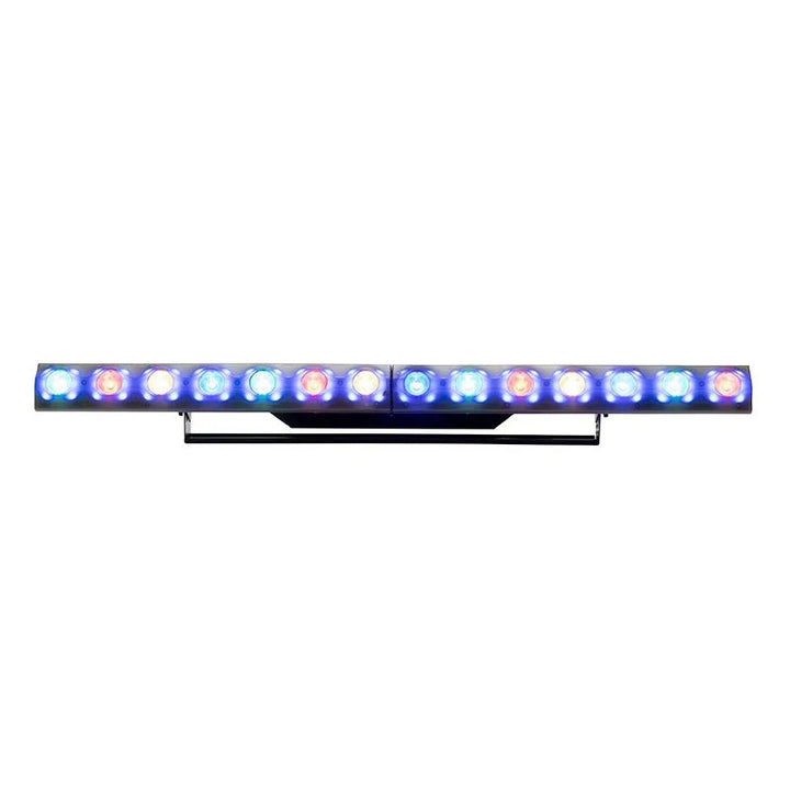 The Eliminator Lighting Frost FX BAR RGBW is a 1-meter LED linear wash fixture that chases colors and creates breathtaking effects. Includes 14x 3W RGBW LEDs for beam effects + 84x 5050 RGB (3-IN-1) SMD LEDs for glowing effect.
