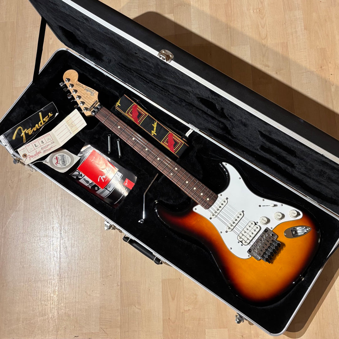 Fender -  Floyd Rose II Fat Strat w/ Squier Badged Hard Shell Case (Rosewood - 3TSB - 2000) - USED