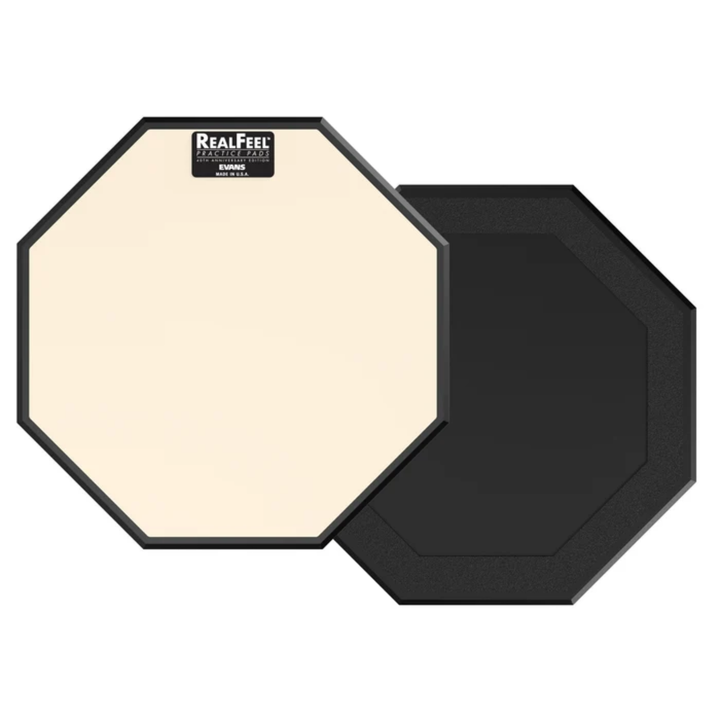 Evans RF12G-40TH RealFeel 12" Practice Pad 40th Anniversary (Black/Tan)