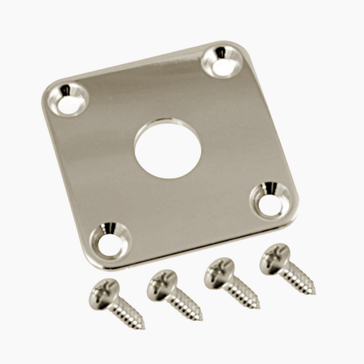 Allparts AP-0633 Square Jackplate for Les Paul® Nickel (metal)