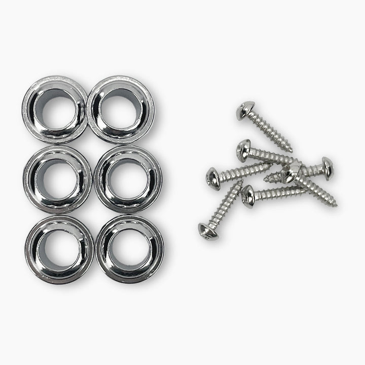 Allparts TK-0892-001 True-Tune 6-in-line Vintage Style Keys, Nickel (set of 6)