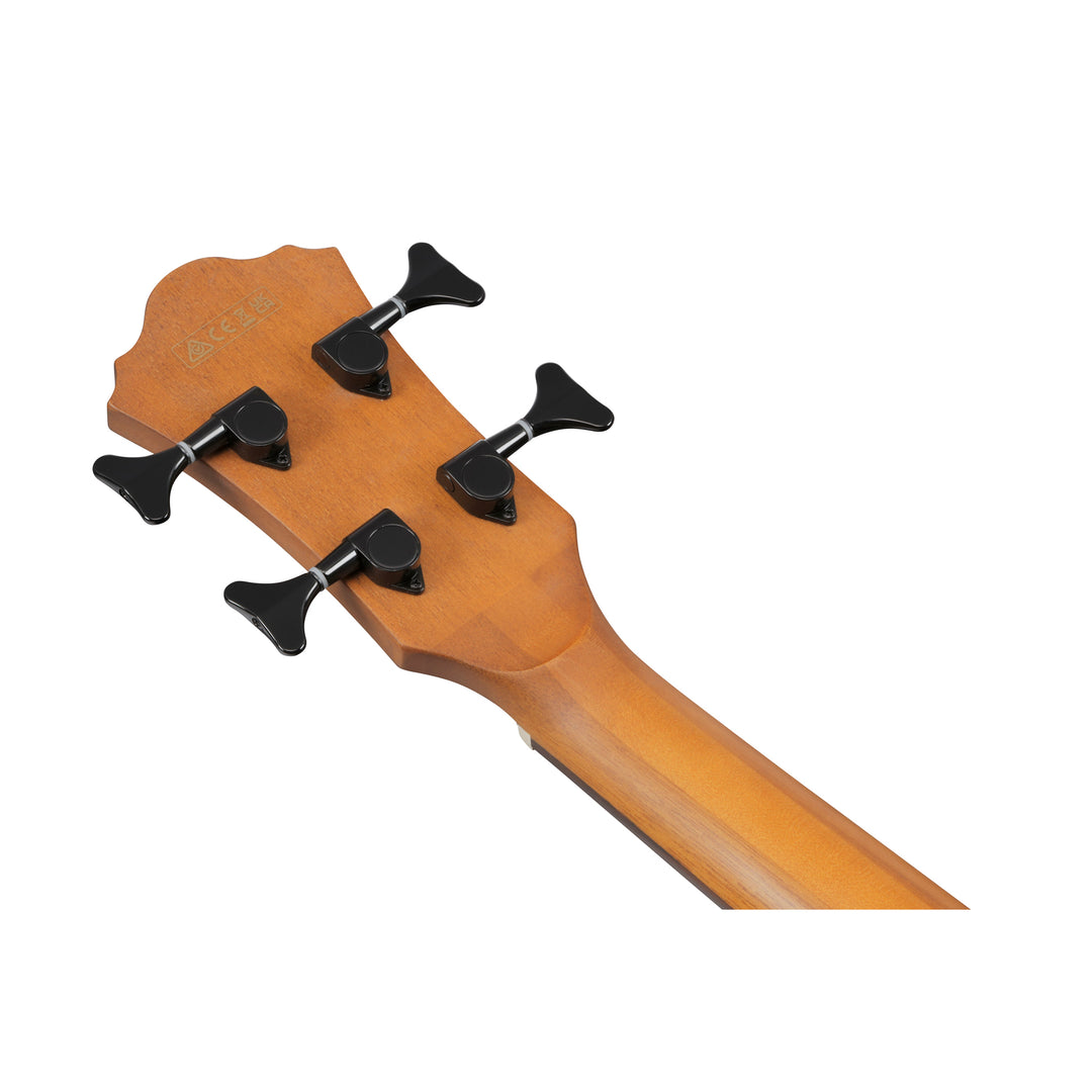 Ibanez AEGB25ETKH Acoustic/Electric Bass  - Transparent Black Sunburst High Gloss, Natural High Gloss Back and Sides