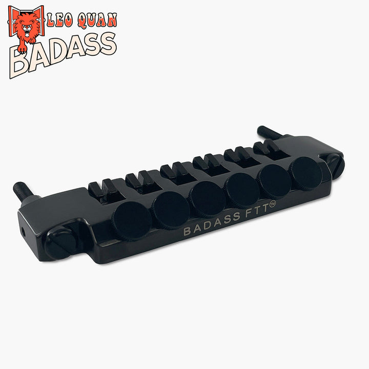 Allparts TP-3348-003 Leo Quan® Badass FTT™ Fine Tuner Tailpiece, Black