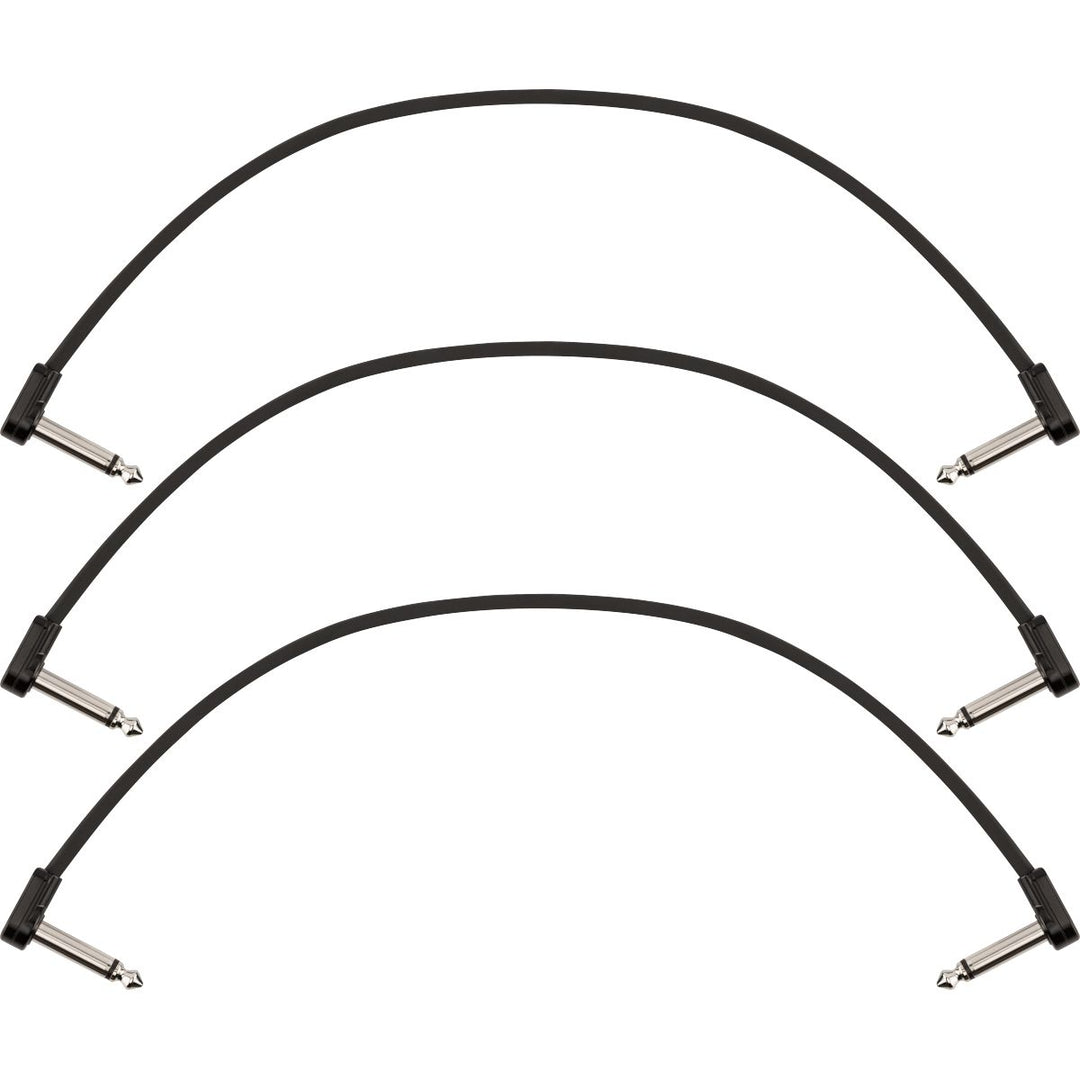 Fender Blockchain 12" Patch Cable, 3-pack, Angle/Angle