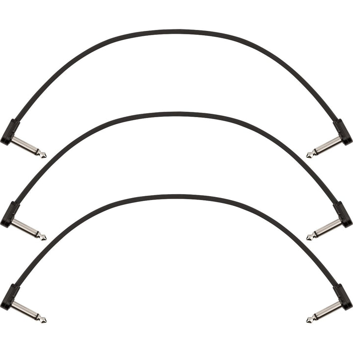 Fender Blockchain 12" Patch Cable, 3-pack, Angle/Angle