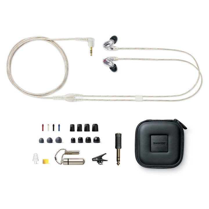 Shure Gen2 SE846 Quad driver earphones with professional 64" cable - Clear