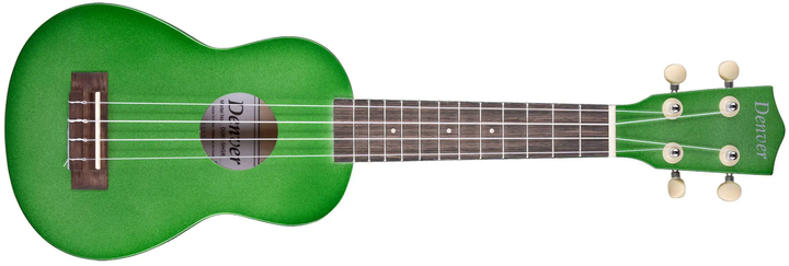 Denver DUKE-SHGR Shiny Series Soprano Ukulele - Green