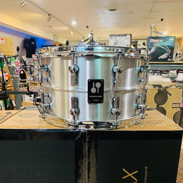 Sonor KS-1408-SDA- Sonor Kompressor Snare Drum 8x14" Aluminium, Polished