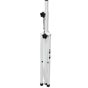 ProX T-SS28P Cloud Series White 4-7' Adjustable Height Heavy Duty All Metal Speaker Tripod Stand Set w/ Carry Case